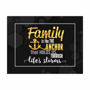 Tablou Motivational - Family is the anchor - Img 3