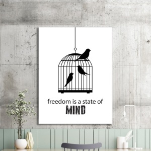 Tablou Motivational - Freedom Is A State Of Mind - Img 2