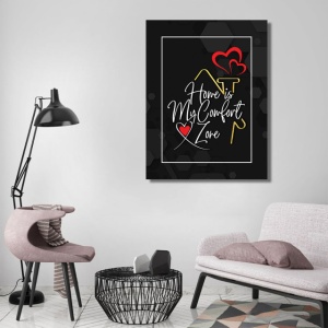 Tablou Motivational - Home is my comfort zone - Img 2
