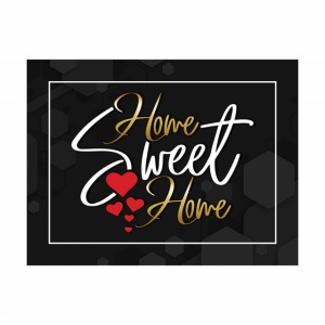 Tablou Motivational - Home sweet home (hearts) - Img 3