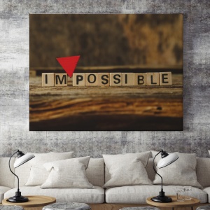 Tablou Motivational - Impossible (Scrabble) - Img 3