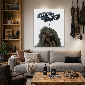 Tablou Motivational - Let's Do It (Mountain Peak)