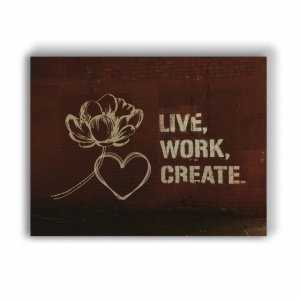 Tablou Motivational - Live, Work, Create - Img 4