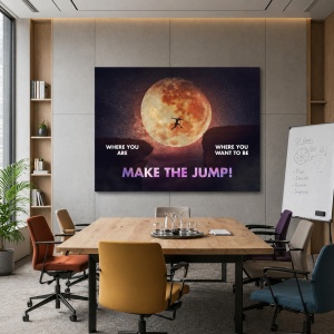 Tablou Motivational - Make A Jump