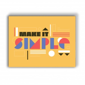 Tablou Motivational - Make It Simple - Img 4