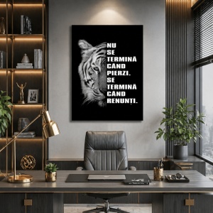 Tablou Motivational - Nu Se Termina Cand Pierzi