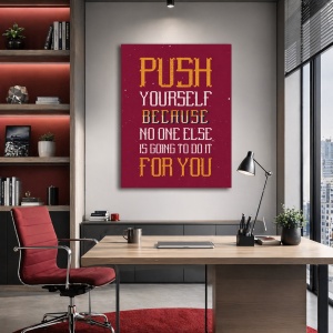 Tablou Motivational - Push Yourself