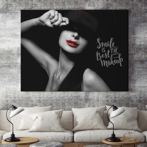 Tablou Motivational - Smile Is The Best Make-up - Img 4