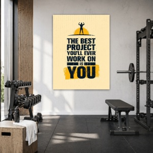Tablou Motivational - The Best Project Is You