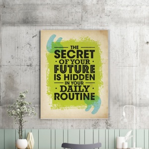 Tablou Motivational - The Secret Of Your Future - Img 2