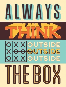 Tablou Motivational - Think Outside The Box - Img 4