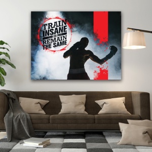 Tablou Motivational - Train insane - Img 3