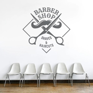 Barbershop (scissors cutting moustache) - Img 2