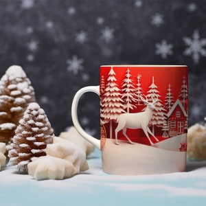 Cana De Craciun - 3D Paper Reindeers