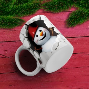 Cana De Craciun - Happy Snowman - Img 3