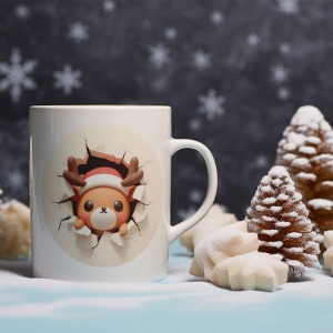 Cana De Craciun - Kawaii Reindeer - Img 2