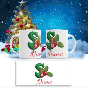 Cana De Craciun - Litere cu gnomi Ș (nume personalizat) - Img 2