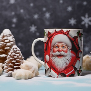 Cana De Craciun - Realistic Joyful Santa - Img 2