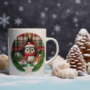 Cana De Craciun - Sweet Penguin (mesaj personalizat)