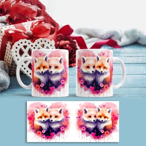 Cana Valentine's Day - Lovely Painted Foxes - Img 2