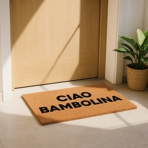 Covor de intrare personalizat - 60x40cm - Ciao bambolina