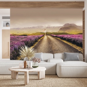 Foto tapet Violet fields