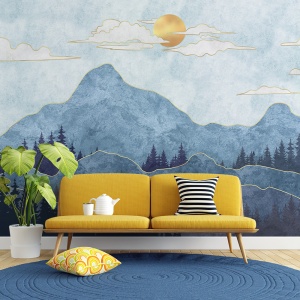Fototapet Blue and golden landscape (FTD100046) - Img 2