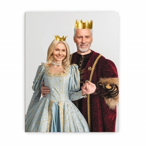 Portret Personalizat Cu Poza Ta - Cuplu Regal - Img 3