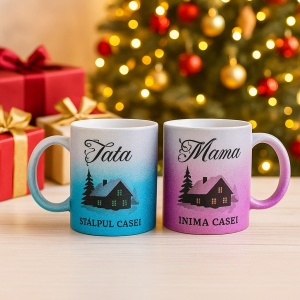 Set 2 cani personalizate Mama si Tata - Img 11