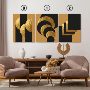 Set 3 Tablouri Elegant art deco - Img 2