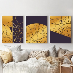 Set 3 Tablouri - Modern Kintsugi - Img 3
