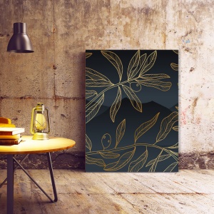 Set Tablouri Canvas - Golden Olive Branches - Img 5