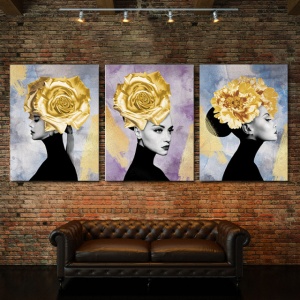 Set Tablouri Canvas - Hidden Golden Lady - Img 4