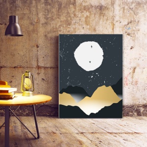 Set Tablouri Canvas - Nights In Gold And Grey - Img 5