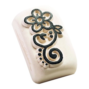 Ștampilă ceramică tatuaje temporare LaDot Cosmetics, M – Floare - Img 2