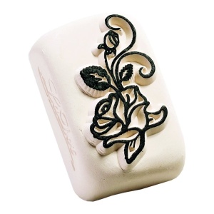 Ștampilă ceramică tatuaje temporare LaDot Cosmetics, M – Trandafir mare - Img 5