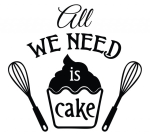 Sticker Bucatarie - All we need is cake - Img 2