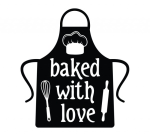 Sticker Bucatarie - Baked with love (chef's hat) - Img 2