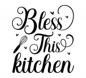 Sticker Bucatarie - Bless this kitchen - Img 2