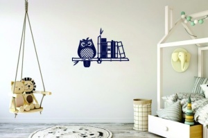 Sticker De Perete Bufnita Pe Raft