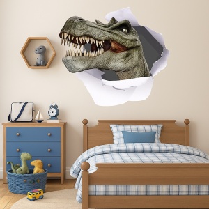 Sticker De Perete Cap De Dinozaur 3d