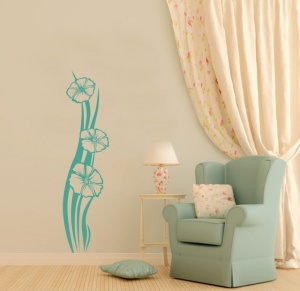 Sticker De Perete Flori Inalte
