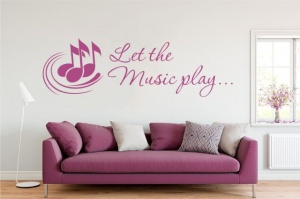 Sticker De Perete Let The Music Play - Img 2
