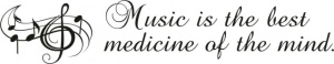 Sticker De Perete Music Is The Best Medicine - Img 4