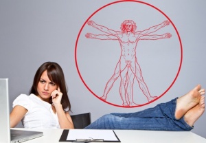 Sticker De Perete Omul Vitruvian - Img 2