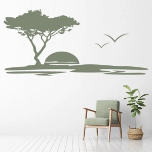 Sticker De Perete Safari Sunset Africa - Img 4