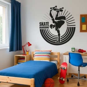 Sticker De Perete Skater