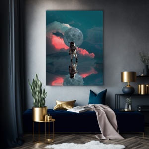Tablou Astronaut reflection in the water