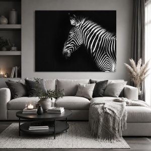 Tablou Black and white stripes