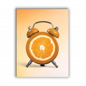 Tablou Bucatarie - Orange Clock - Img 2